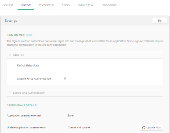 Application username format